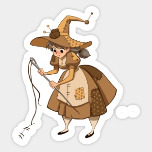 seamstress witch Sticker